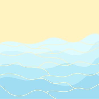 Abstract dark teal background with light wave. Blurred turquoise water backdrop. Vector illustration for your graphic design, banner, wallpaper or poster