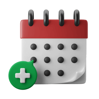 medical appointment reminder calendar 3d icon illustration png