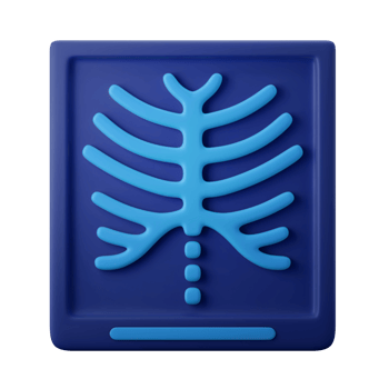 xray rontgen 3d icon illustration png