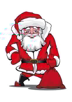 Santa Claus character vector