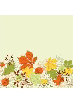 Autumn leaves background vector