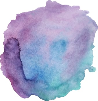 Abstract Isolated watercolor splatter stain, Watercolor splash vector
