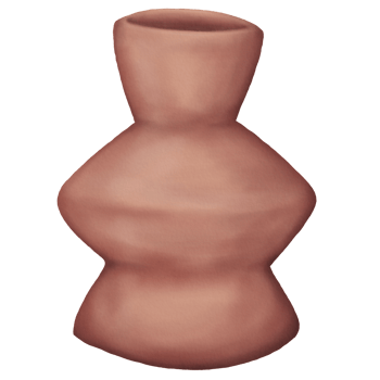 Illustration of Old Pottery that Stands Tall in Watercolor styles png