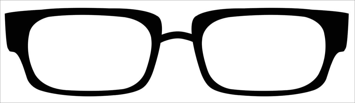 Glasses icon vector. Glasses vector icon