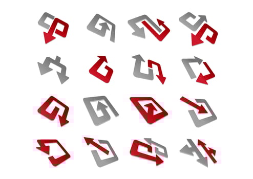 Arrow symbols and signs vector