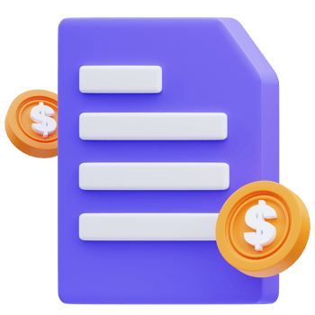 3d rendering of marketing report icon illustration png