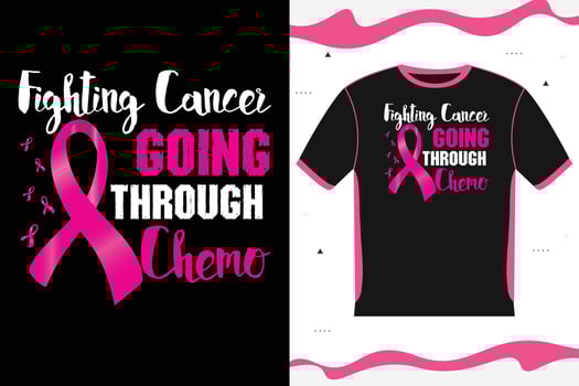 Breast Cancer Awareness T-shirt design Lettering vector
