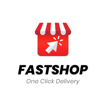 Fast shop logo Click vector