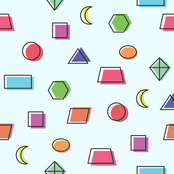 cute geometric seamless pattern vector