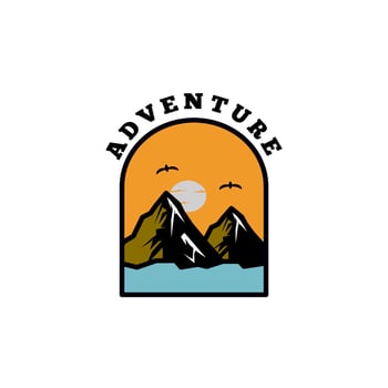 badge logo adventure vector