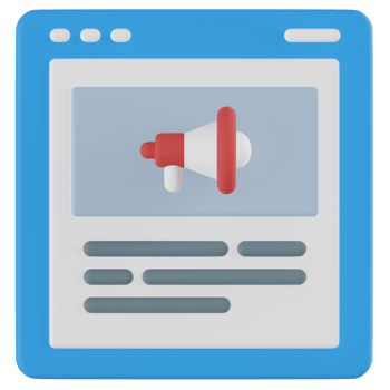 Digital Campaign 3D Illustration png