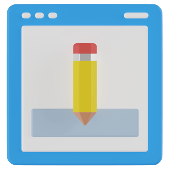 Website Design 3D Illustration png