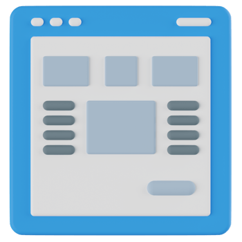 Page Layout 3D Illustration png