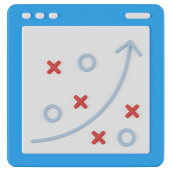 Strategic Plan 3D Illustration png