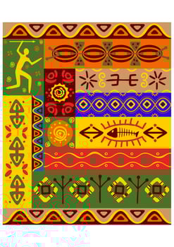 Ethnic patterns and ornaments vector