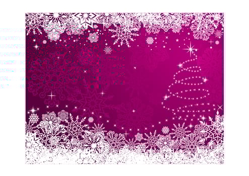 Winter christmas background vector