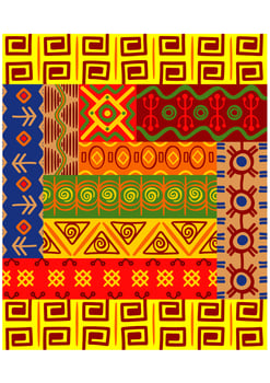 Ethnic patterns and ornaments vector