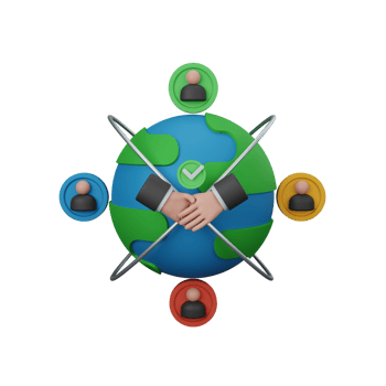 3d rendering people network isolated useful for business, company, corporate and finance design png