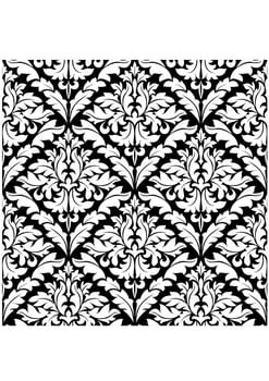 Damask seamless background vector