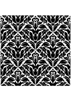 Damask seamless pattern background vector