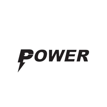 Power Logo Design Template With Plug Symbol vector