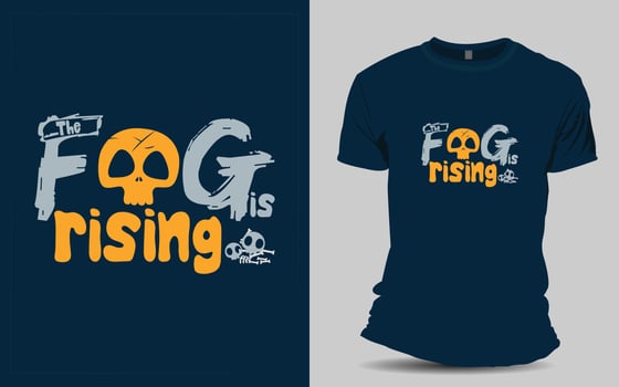 Scary Halloween T-shirt design vector