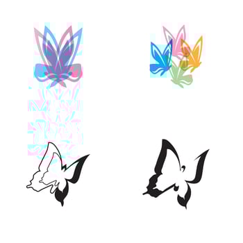Beauty Butterfly Logo Template Vector icon design