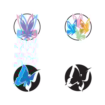 Beauty Butterfly Logo Template Vector icon design