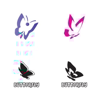 Beauty Butterfly Logo Template Vector icon design