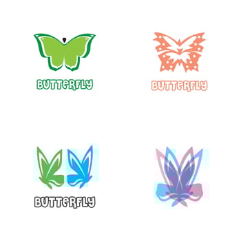 Beauty Butterfly Logo Template Vector icon design