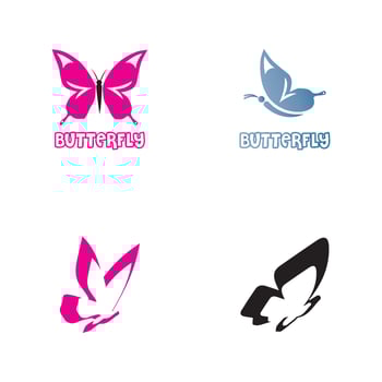 Beauty Butterfly Logo Template Vector icon design