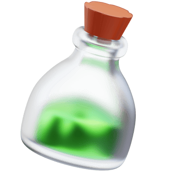 3d magic poison game icon illustration rendering png