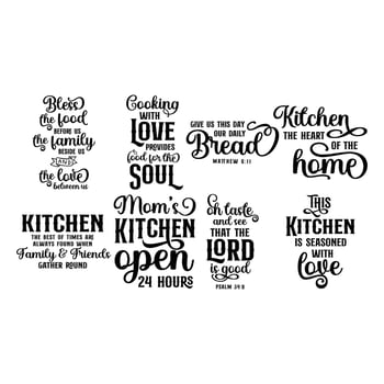 Kitchen Quotes vector set