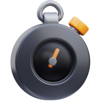3d render game timer icon illustration png