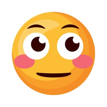 emoji face thinking vector
