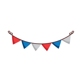 party garlands hanging vector