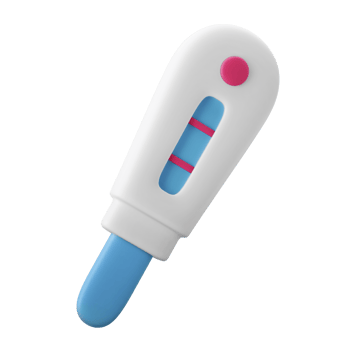 female pregnancy test check tool 3d icon illustration png