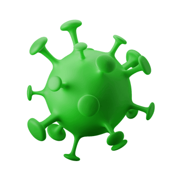 virus pathogen microscopic anatomy 3d illustration icon png