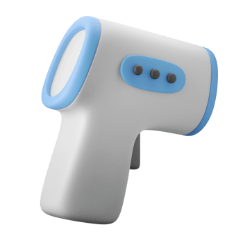 modern digital temperature checker 3d illustration icon png