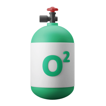 medical oxygen refill tank 3d icon illustration png