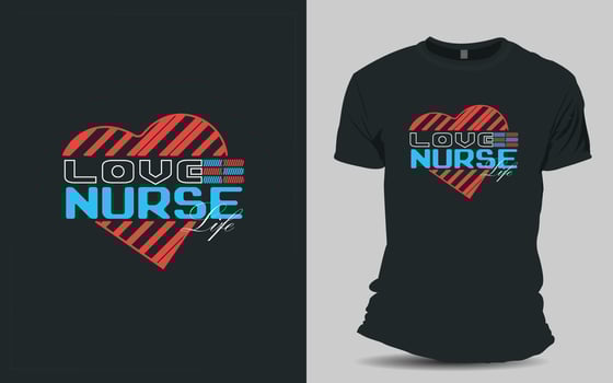 Nurse T-shirt design vector
