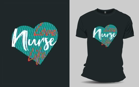 Nurse T-shirt design vector