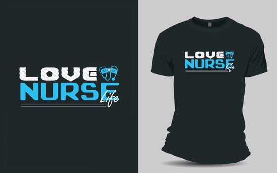 Nurse T-shirt design vector