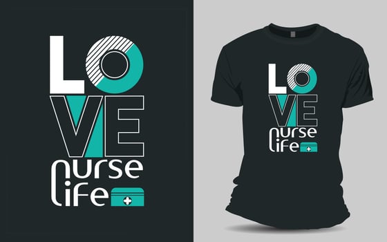 Nurse T-shirt design vector
