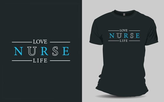Nurse T-shirt design vector