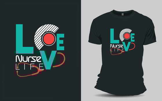 Nurse T-shirt design vector