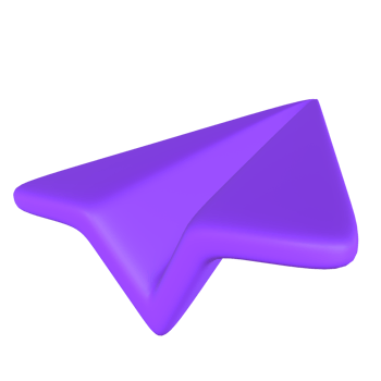 Blue Paper Plane 3D Illustration png