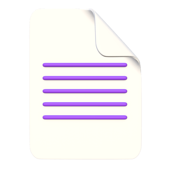 White Blank Paper 3D Illustration png