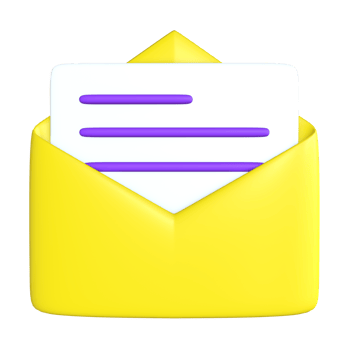3D Mail Illustration png