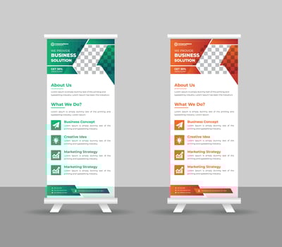 Business Roll up banner stand template design, modern portable stands corporate roll-up banner layout, pull up, vector illustration, business flyer, brochure, Corporate banner